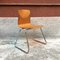 Vintage German Light Wood and Chromed Steel Pagholz Chairs, 1960s, Set of 6 4