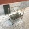 Italian Satin Steel and Smoked Glass Bar Trolley with Bottle Holder, 1970s 4