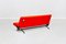 Italian Bright Red Fabric D70 Sofa by Osvaldo Borsani for Tecno, 1954, Image 5