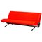 Italian Bright Red Fabric D70 Sofa by Osvaldo Borsani for Tecno, 1954, Image 1