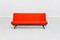 Italian Bright Red Fabric D70 Sofa by Osvaldo Borsani for Tecno, 1954 3