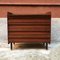 Italian Teak Metal and Brass Chest of Drawers, 1960s 4