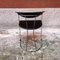Italienische Stühle aus verchromtem Stahl & schwarzem Leder, 1980er, 2er Set 5