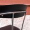 Italienische Stühle aus verchromtem Stahl & schwarzem Leder, 1980er, 2er Set 8