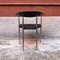 Italienischer Stuhl aus schwarzem Leder & verchromtem Stahl, 1970er 7