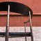 Italian Black Leather and Chromed Steel Chairs, 1970s, Set of 2 9