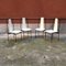 Italienische Stühle aus Metall & Leder von Adalberto Del Lago für Misura Emme, 1980er 6
