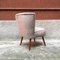 Mid-Century Italian Beech and Powder-Colored Velvet Cocktail Chair, 1960s 3