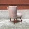 Mid-Century Italian Beech and Powder-Colored Velvet Cocktail Chair, 1960s, Image 3