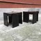 Italian Dark Brown Color Lacquered Wood Coffee Tables, 1970s, Set of 3 2