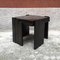 Italian Dark Brown Color Lacquered Wood Coffee Tables, 1970s, Set of 3 5