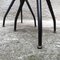 Italian Metal Rod and Brown Faux Leather Stools, 1960s, Set of 2 6
