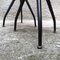 Italian Metal Rod and Brown Faux Leather Stools, 1960s, Set of 2, Image 6