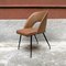 Italian Light Brown Faux Leather Seat and Back and Metal Legs Armchair, 1960s 4