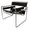 Black Leather Wassily Armchair by Marcel Breuer for Gavina, 1968, Image 1