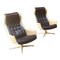 Fauteuils Space Age Mid-Century Modernes par Alf Svensson pour Dux 1968, Suède, Set de 2 1