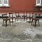 Italian Wood Tavern Vecchia Chairs, 1960s, Set of 6 9