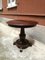 Antique Italian Walnut Wood Round Table, 1800s, Image 3