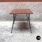 Italian Rectangular Wood and Metal Coffee Table, 1950s, Image 5