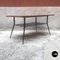 Tavolino da caffè rettangolare in legno e metallo, Italia, anni '50, Immagine 2