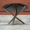 Italian Round Smoked Glass and Chromed Steel Dining Table, 1970s 4