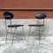 Italian Chromed Metal Chairs with Leather Cover by Mendini for Zabro, 1980s, Set of 2 2