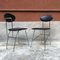 Italian Chromed Metal Chairs with Leather Cover by Mendini for Zabro, 1980s, Set of 2, Image 2