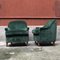 Italian Green Velvet Armchairs, 1950s, Set of 2 3