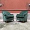 Italian Green Velvet Armchairs, 1950s, Set of 2 2