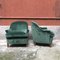 Italian Green Velvet Armchairs, 1950s, Set of 2 5