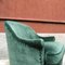 Italian Green Velvet Armchairs, 1950s, Set of 2 6