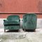 Italian Green Velvet Armchairs, 1950s, Set of 2, Image 4