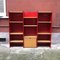 Italian Freestanding Red Enamelled Metal Bookcase by Arflex, 1970s, Image 3