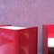 Italienisches freistehendes rotes emailliertes Metall Bücherregal von Arflex, 1970er 12