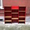 Italian Freestanding Red Enamelled Metal Bookcase by Arflex, 1970s 4