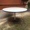 Italian White Enameled Round Dining Table, 1970s, Image 3