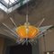 French Acrylic Glass Geometric Ceiling Lamp, 1980s 2