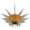 French Acrylic Glass Geometric Ceiling Lamp, 1980s, Image 1