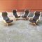 Mid-Century Modern Swedish Space Age Galaxy Armchairs by Alf Svensonn for Dux, 1968, Set of 4 2