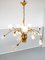 Mid-Century Italian Brass and Metal Ceiling Lamp by Angelo Lelii, 1950s, Image 2