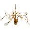Mid-Century Italian Brass and Metal Ceiling Lamp by Angelo Lelii, 1950s, Image 1