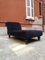 Chaise longue antica in velluto blu e legno, Italia, anni '80, Immagine 2