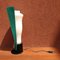 Italian Emerald Green Glass and White Table Lamp, 1980s 11