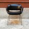 Italian Black Faux Leather Armchairs from Cassina, 1960s 8