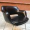 Italienische Sessel aus schwarzem Kunstleder von Cassina, 1960er 5