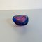 Mid-Century Modern Italian Triangular Purple Murano Glass Sommersi Series Bowl, 1970 7