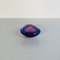 Mid-Century Modern Italian Triangular Purple Murano Glass Sommersi Series Bowl, 1970, Image 2