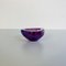 Mid-Century Modern Italian Triangular Purple Murano Glass Sommersi Series Bowl, 1970 11