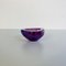 Mid-Century Modern Italian Triangular Purple Murano Glass Sommersi Series Bowl, 1970, Image 11