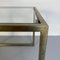 Mid-Century Modern Italian Set of Metal Coffee Tables with Glass Tops, 1970s, Set of 3 7